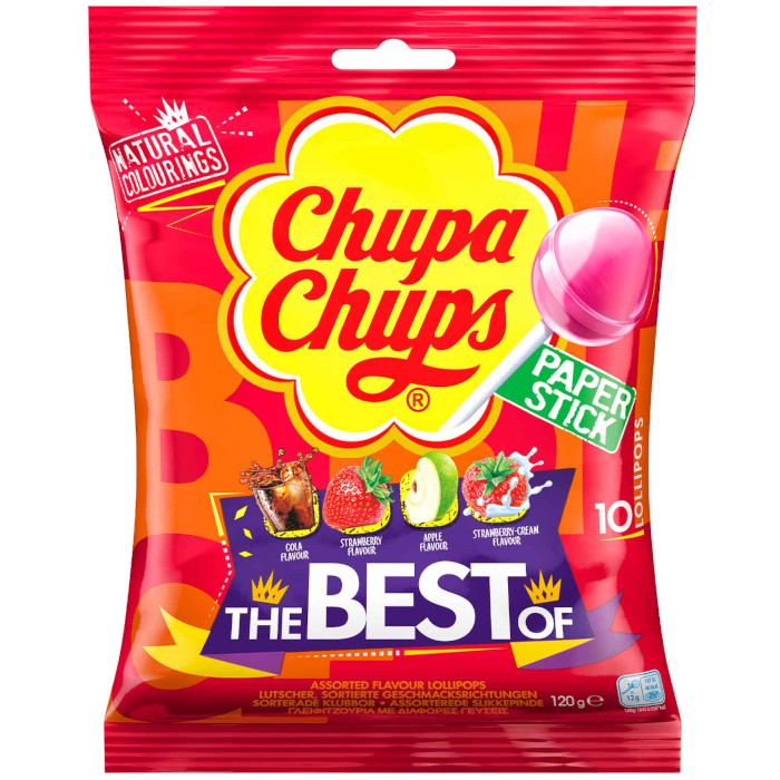 Chupa Chups "The Best Of" slikkepinde slikkepinde 10 stk.