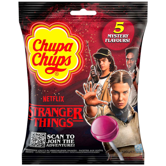 Chupa Chups Stranger Things 'Right Side Up' Lutscher 10 Stück