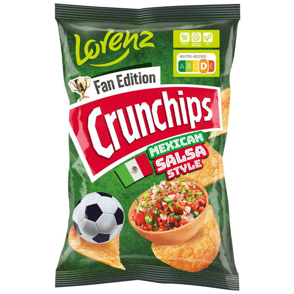 Lorenz Crunchips Fan Edition Mexican Salsa Style 130g / 4.58oz
