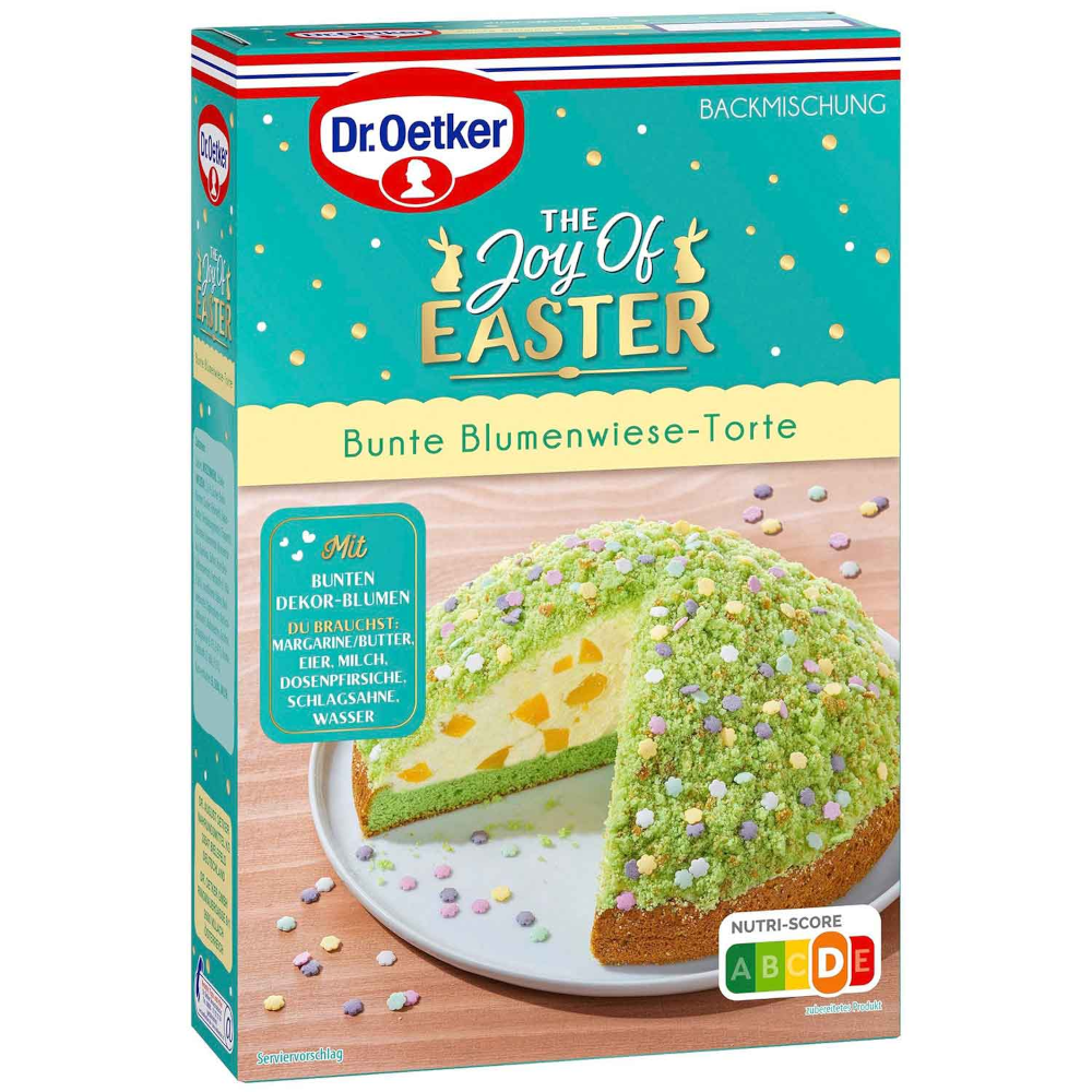 Dr. Oetker La Gioia della Pasqua Mix per torte a base di fiori colorati 337g / 11,88oz