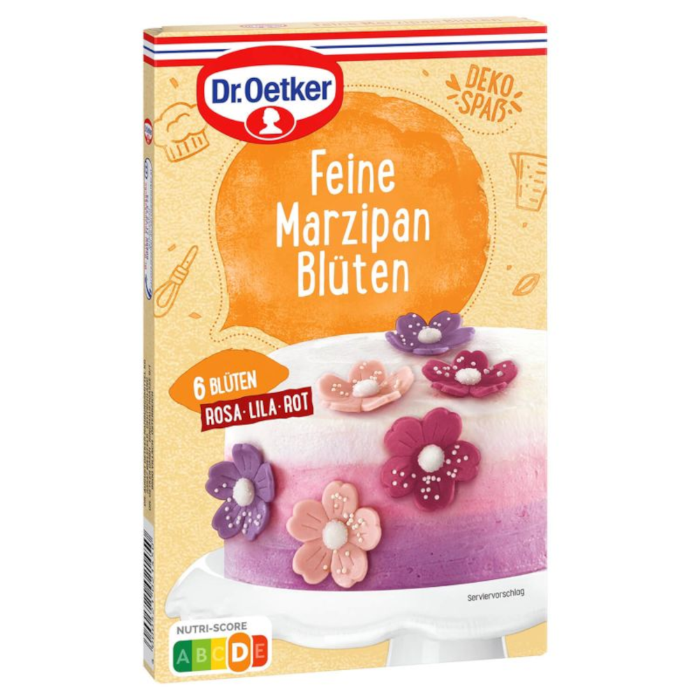 Dr. Oetker Deko-Spaß Fijne Marsepeinen Bloemen 24g