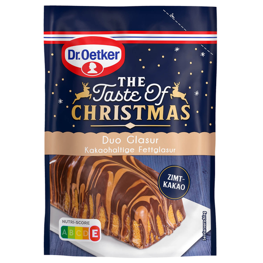 dr Oetker The Taste of Christmas Duo Cake Glaze Cinnamon-Cocoa 125g