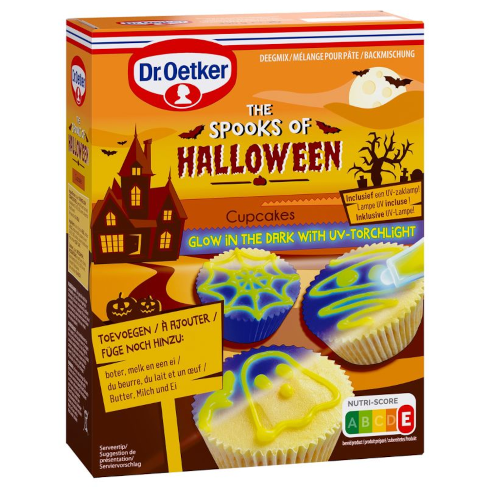 Dr. Oetker The Spooks of Halloween Glow in the Dark Muffins 350g