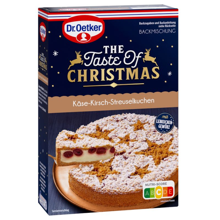 Dr. Oetker The Taste of Christmas Cheese and Cherry Crumble Cake Mix