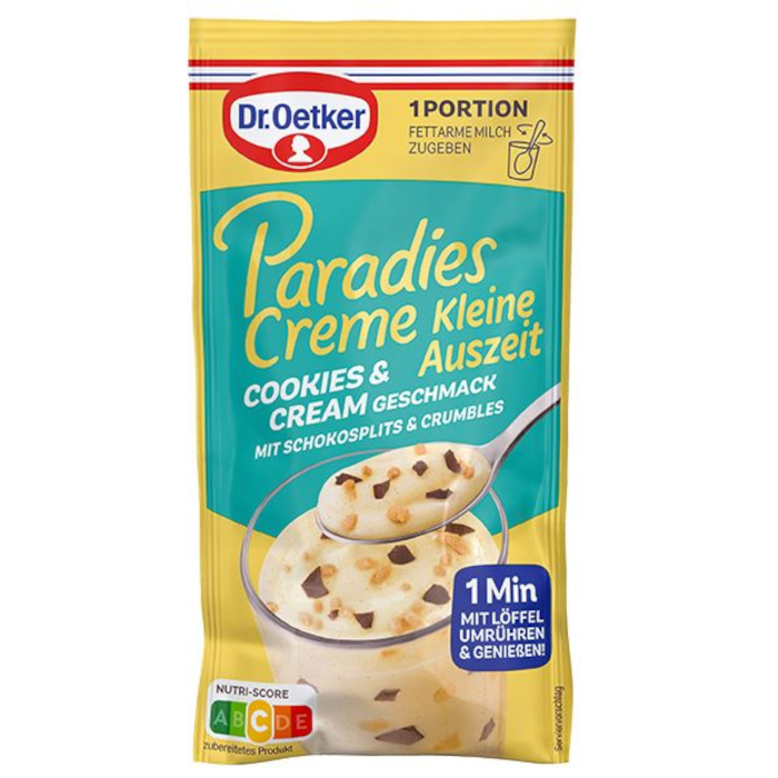 Dr. Oetker Paradise Cream Little Break Cookies & Cream 32g