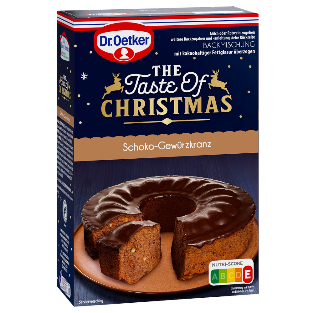 Dr. Oetker The Taste of Christmas Schoko Gewürzkranz Backmischung