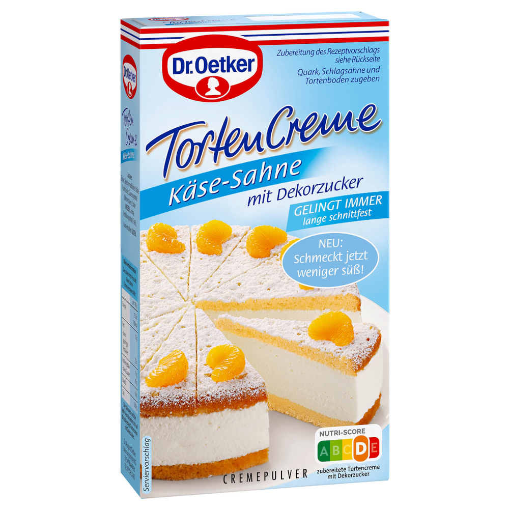 Dr. Oetker Tortencreme Käse-Sahne 130g / 4.58oz