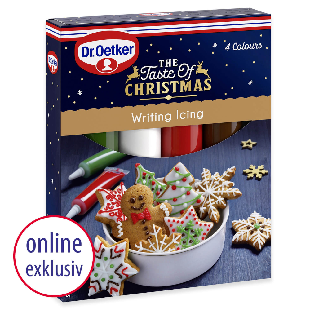 Dr. Oetker The Taste of Christmas Writing Icing 4 Stück 76g