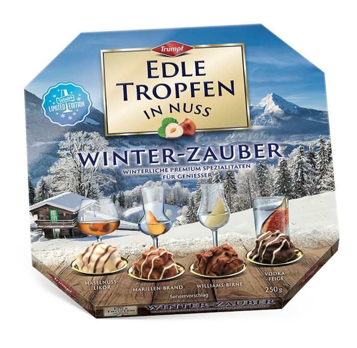 Trumpf Edle Tropfen in Nuss Winter-Zauber 250g