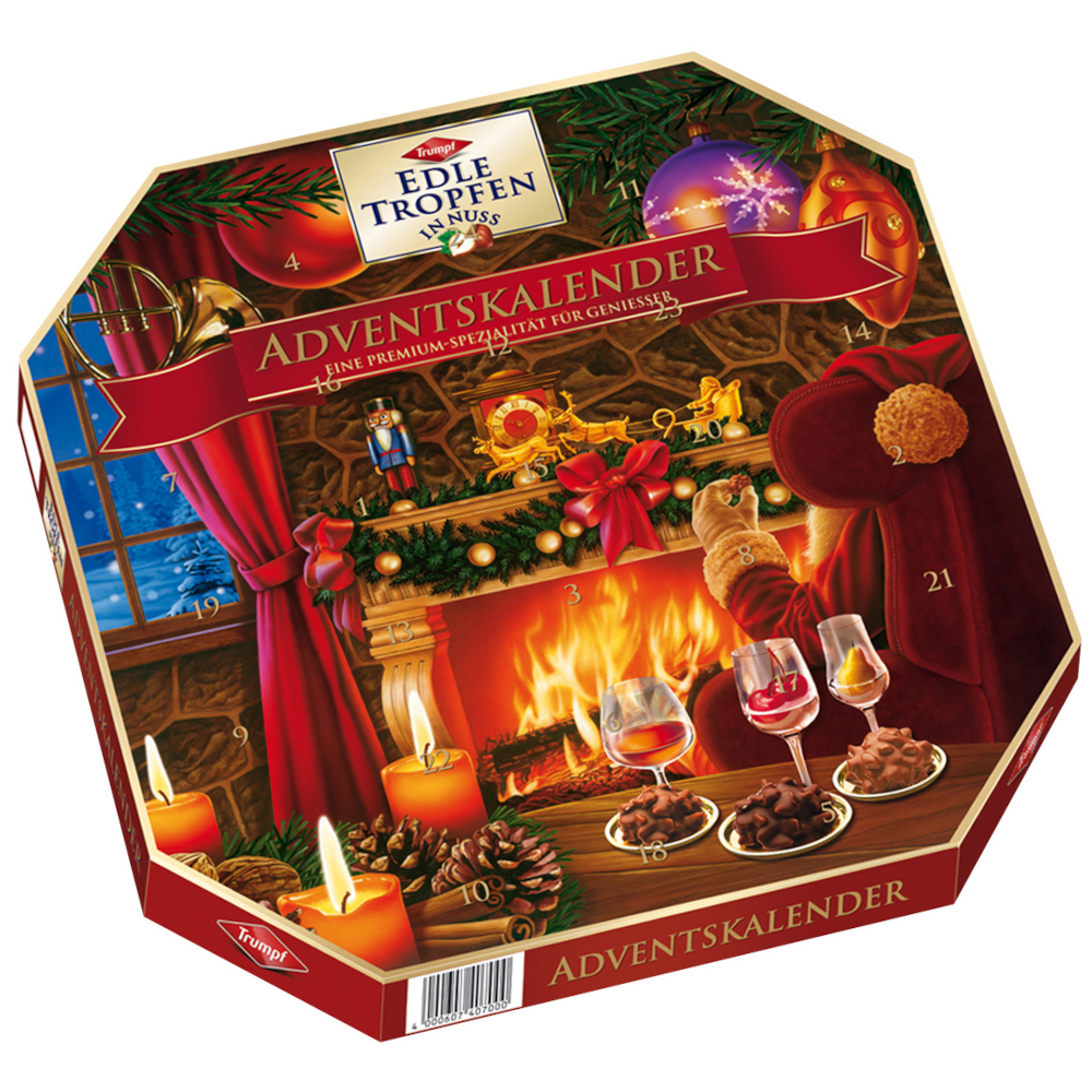 Trumpf Edle Tropfen in Nuss Bar-Mix Adventskalender 300g