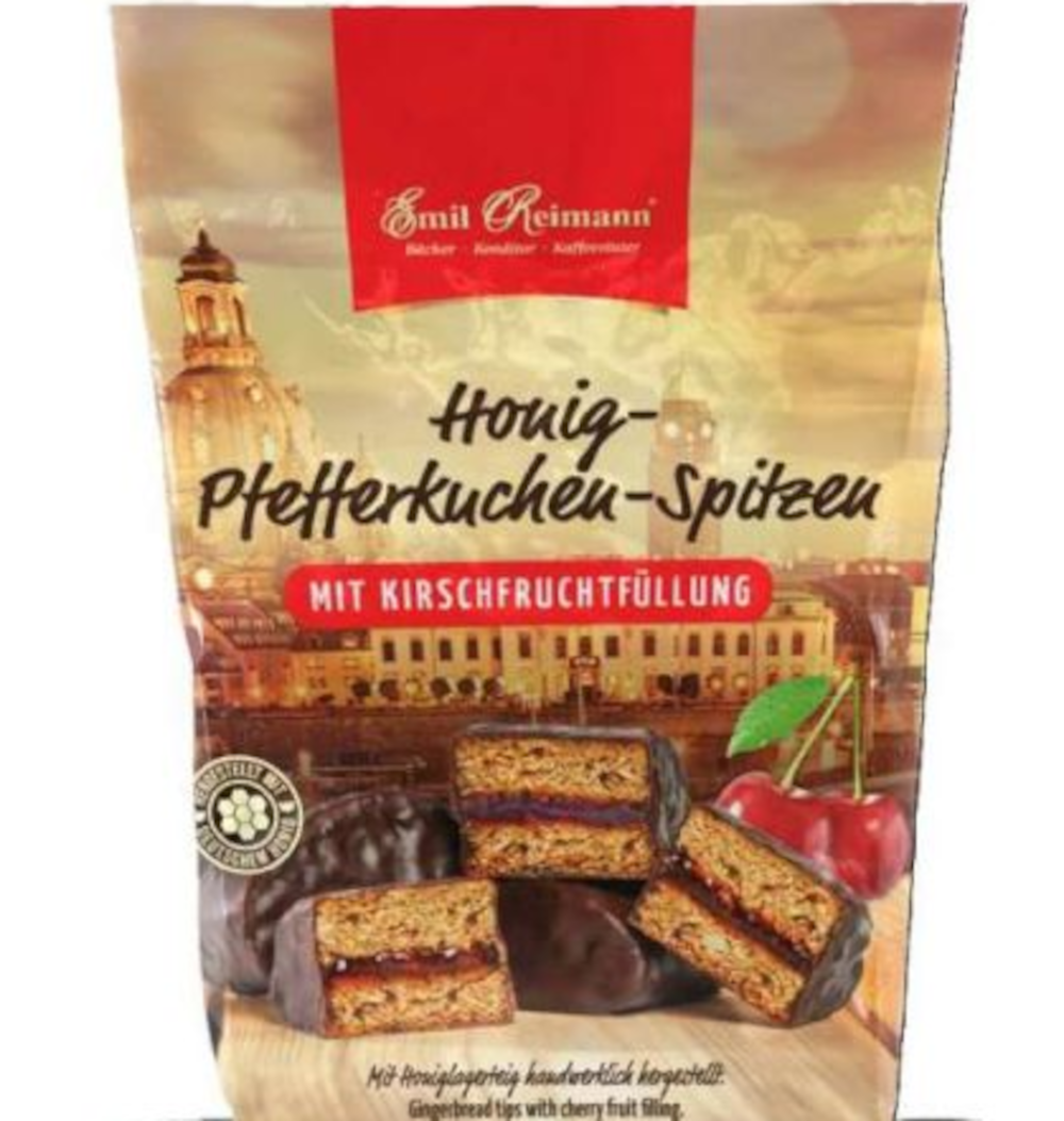 Coberturas de pan de jengibre y miel de Emil Reimann con relleno de cereza 200 g / 7 oz