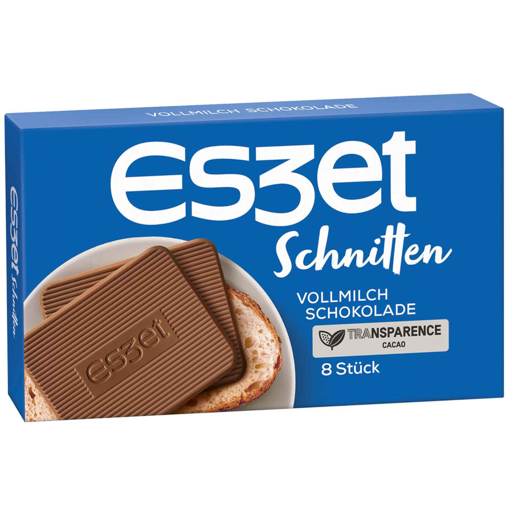 Eszet Schnitten Vollmilch Schokolade 8er 75g / 2.64oz