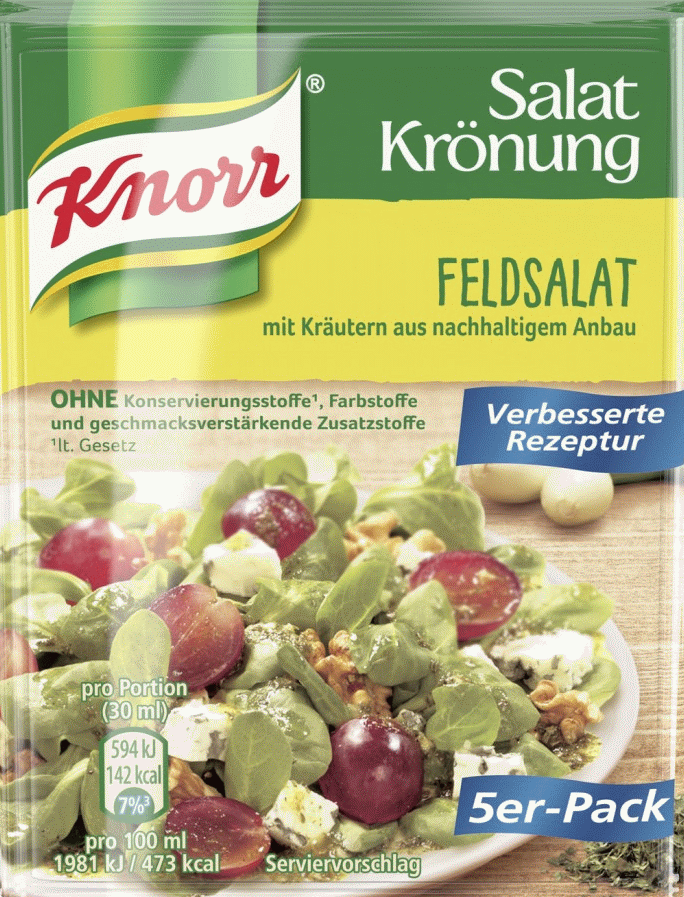 Knorr Salatkrönung Paquete de las 14 variedades en un solo paquete