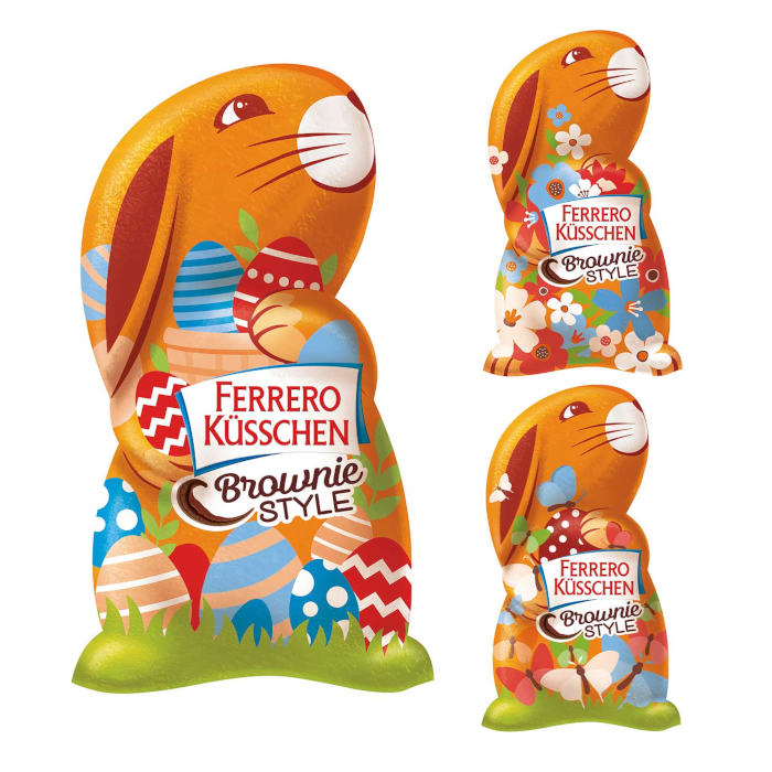 Ferrero Kisses Chocolate Easter Bunny Brownie Style 70g / 2.46 oz