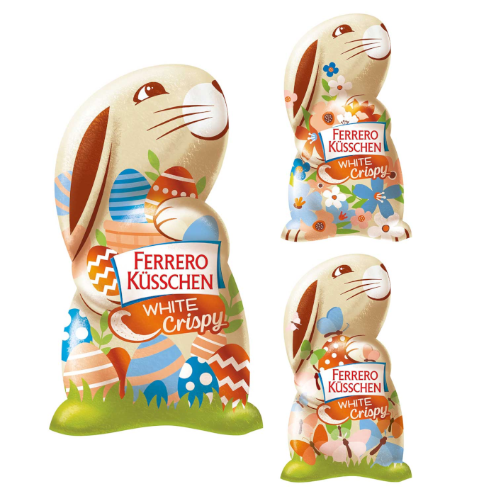 Ferrero Küsschen Schokoladen Osterhase White Crispy 72g / 2.53 oz