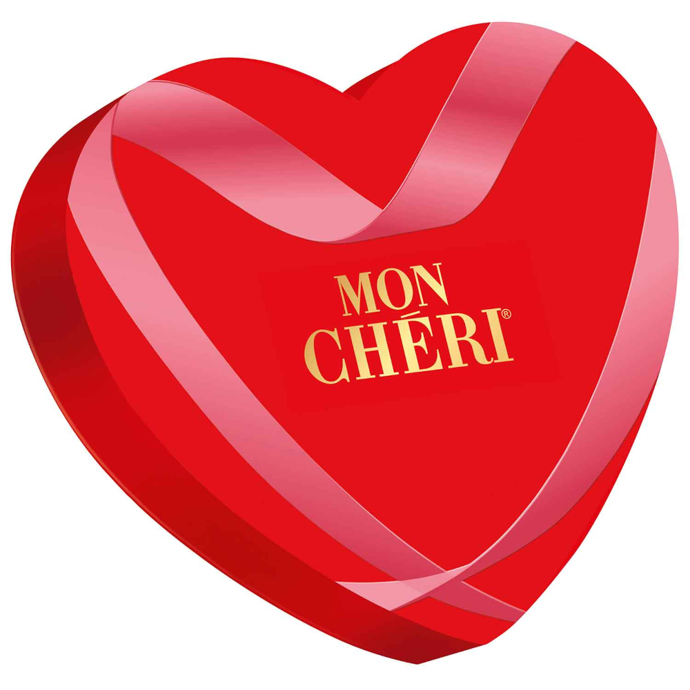 Ferrero Mon Chéri Herz gefüllt mit 14 Kirschpralinen 147g