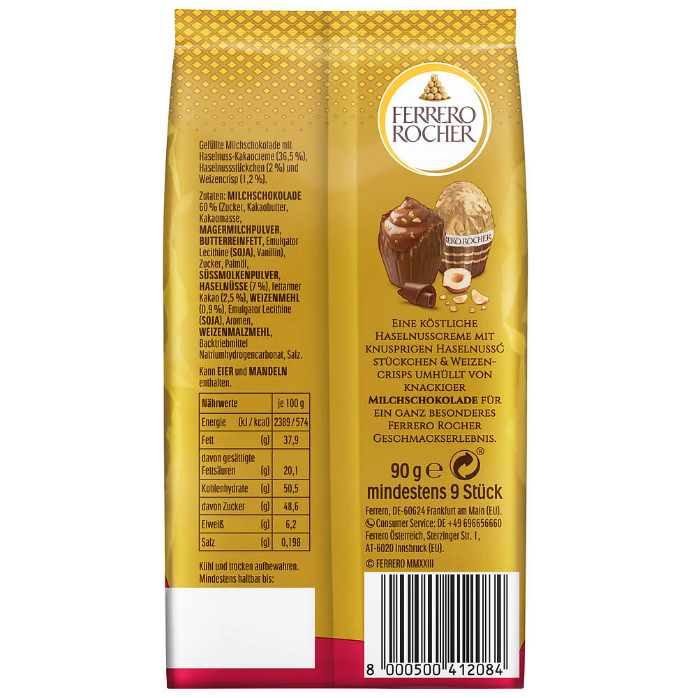 Ferrero Rocher Goldene Momente Pralinen Milch 90g / 3.17oz