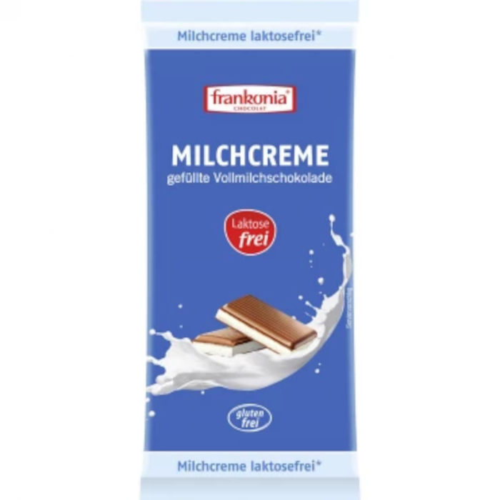 Frankonia Milchcreme Schokolade Laktose- & Glutenfrei 100g / 3.52oz