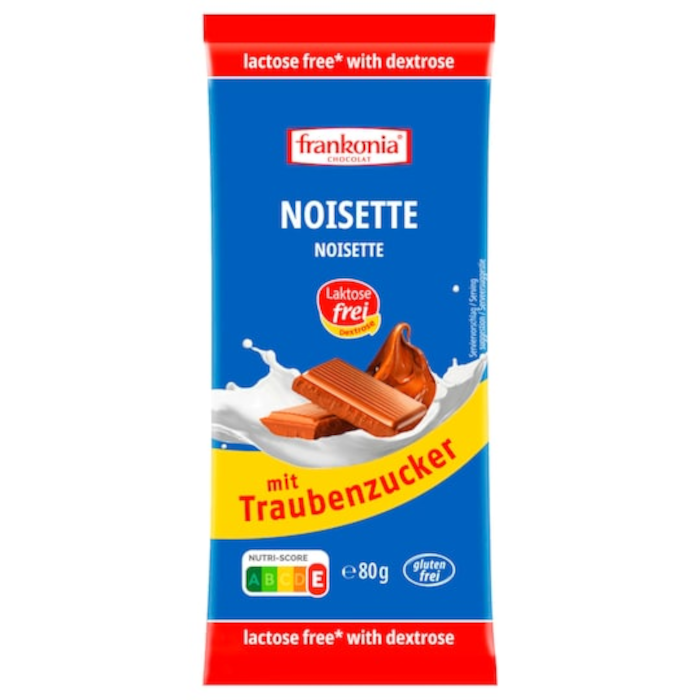 Frankonia Noisette chokolade med dextrose 80g / 2.82oz