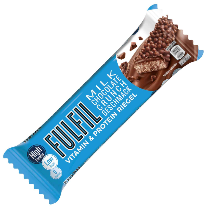 Ferrero Fulfil Vitamin & Protein Riegel Mælkechokolade Crunch 55g / 1.94oz