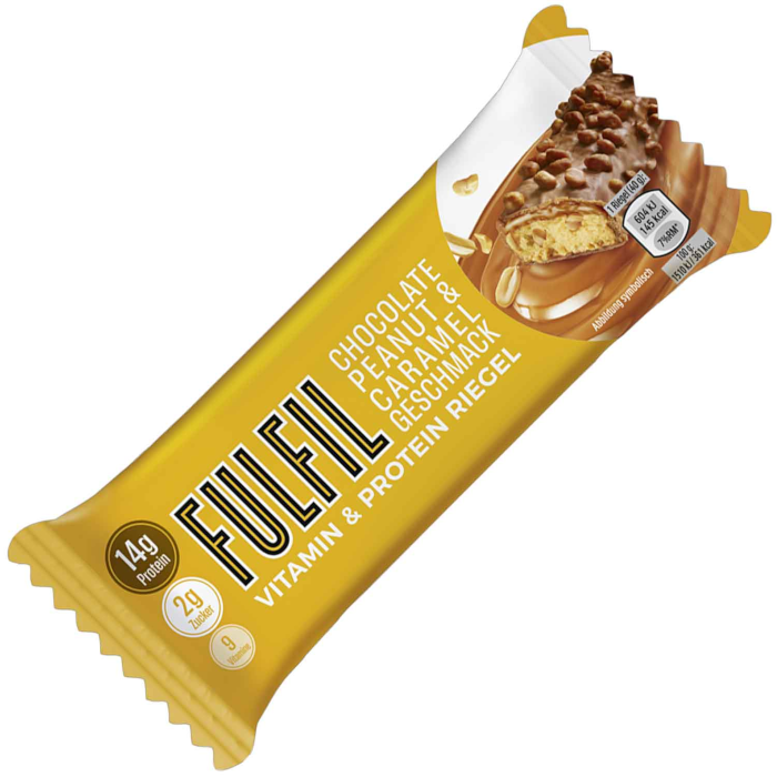 Ferrero Fulfil Vitamin & Protein Riegel Chocolate Peanut & Caramel 40g / 1.41oz