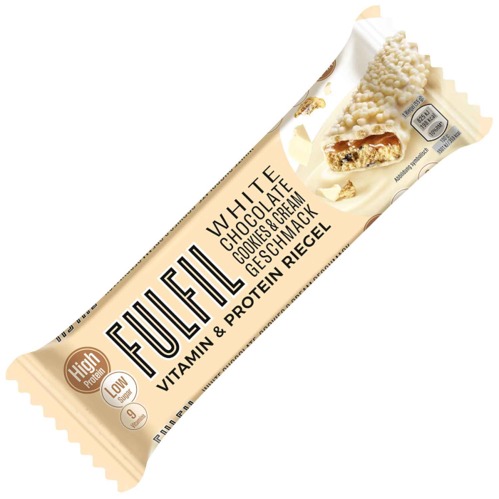 Ferrero Fulfil Vitamin & Protein Riegel Hvid Chokolade Cookies & Cream 55g / 1.94oz