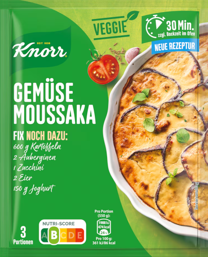 Knorr Fix Veggie for Vegetable Moussaka 38g / 1.34oz
