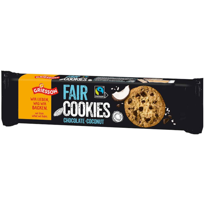 Griesson Fair Cookies Chocolate-Coconut 150g / 5.29oz