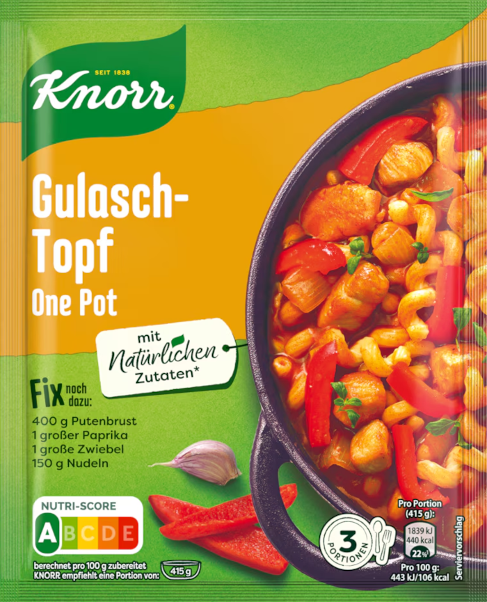 Knorr Fix für Gulasch-Topf One Pot 46g / 1.62oz