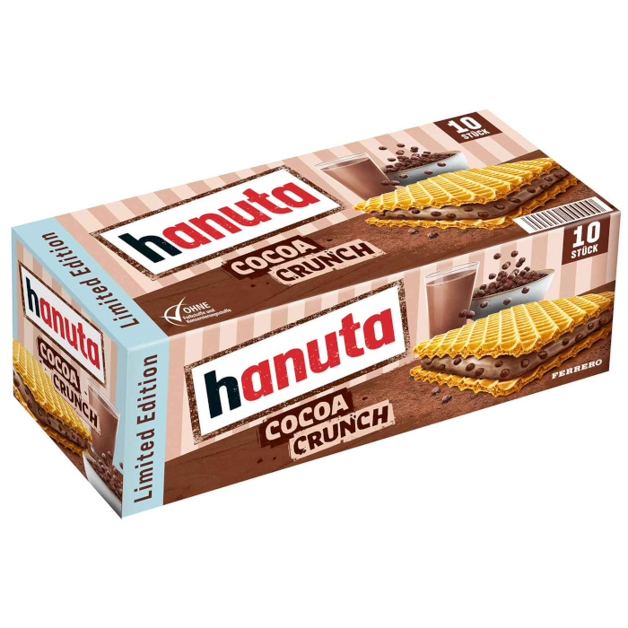 Ferrero Hanuta Cocoa Crunch Gaufres Édition Limitée 10 pièces