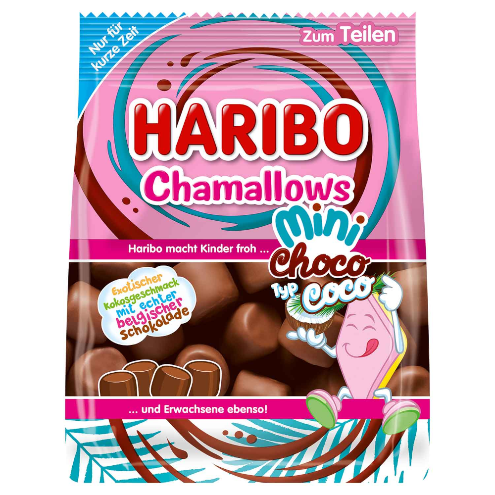 Mini chocolate tipo coco HARIBO Chamallows 140 g/4,93 oz