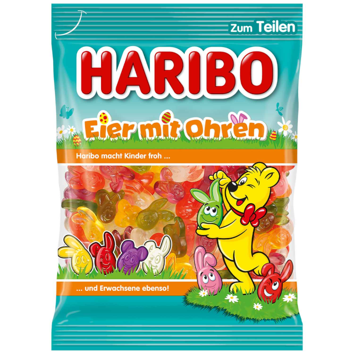 HARIBO Oeufs avec oreilles Gomme fruitée 200g / 8.81oz