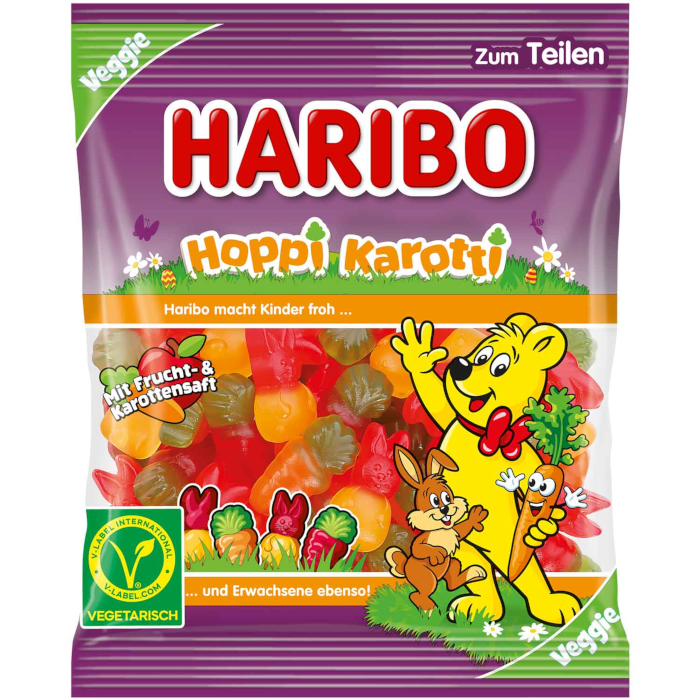 HARIBO Hoppi Karotti vegetarisches Fruchtgummi 175g