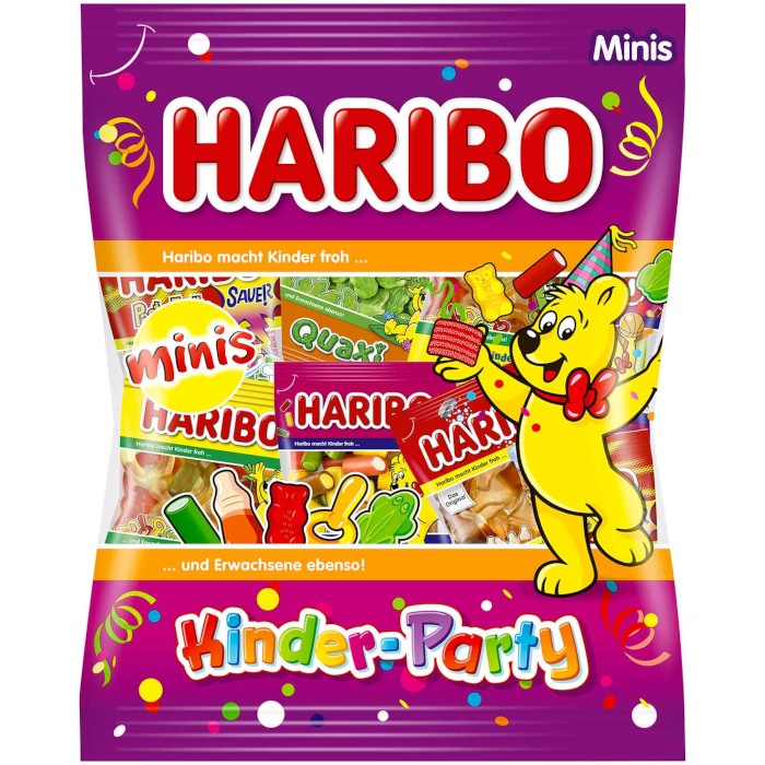 HARIBO Kinder-Party Minis Fruchtgummi & Schaumzucker 250g