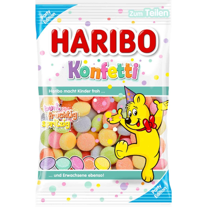 HARIBO Confetti Edición limitada para fiestas 160 g / 5,64 oz