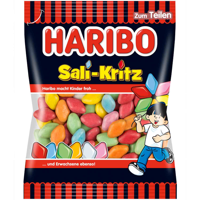 HARIBO Sali-Kritz Lakritz-Dragees mit Fruchtgeschmack 160g