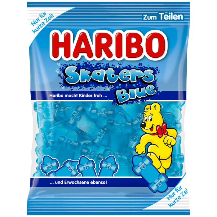 Gomme aux fruits HARIBO Skaters Blue 175g