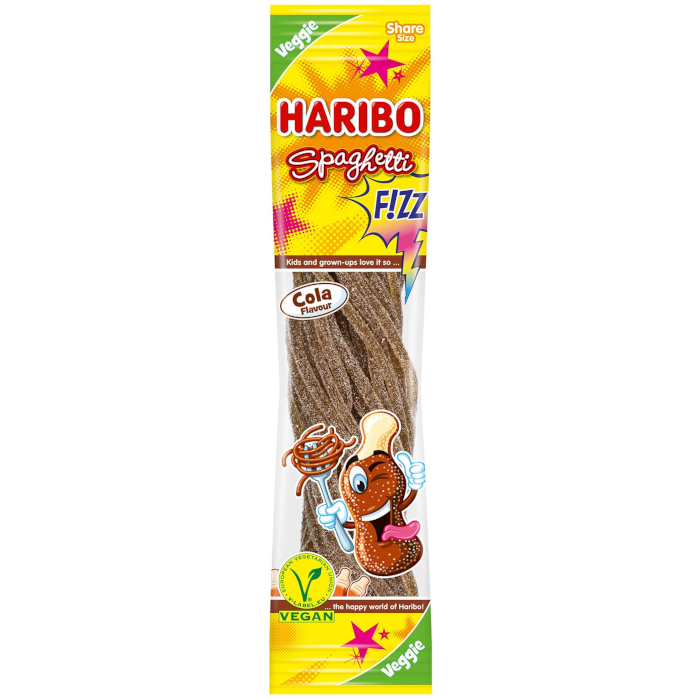 HARIBO Spaghetti FIZZ Cola veganes Fruchtgummi 200g