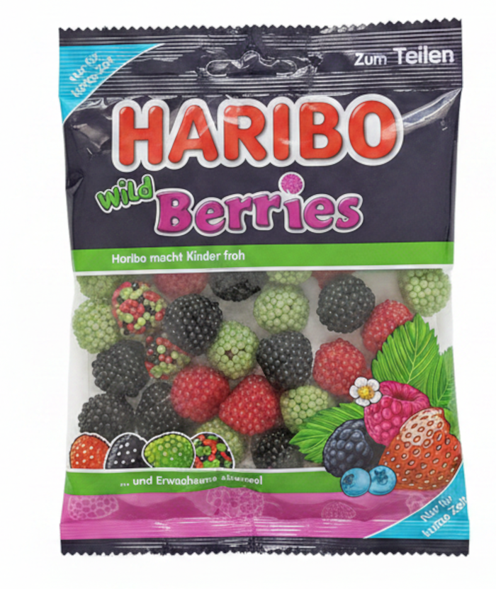 HARIBO Wild Berries aus Gelee mit Nonpareille 175g