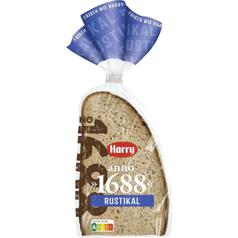 Pão de trigo misto rústico Harry Anno 1688 500g / 17.63oz