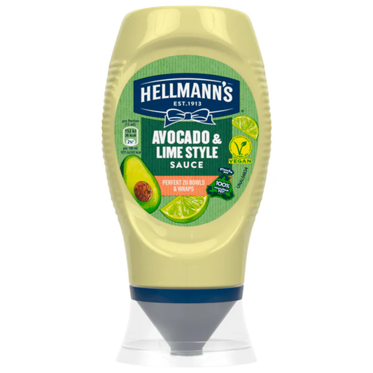 HELLMANN´S Avocado & Lime Style Sauce Vegan 250ml / 8.45 fl. oz.