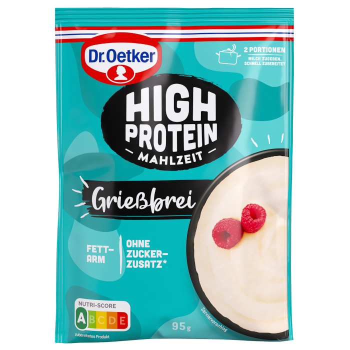 Dr. Oetker High Protein Mahlzeit Grießbrei 95g / 3.35oz