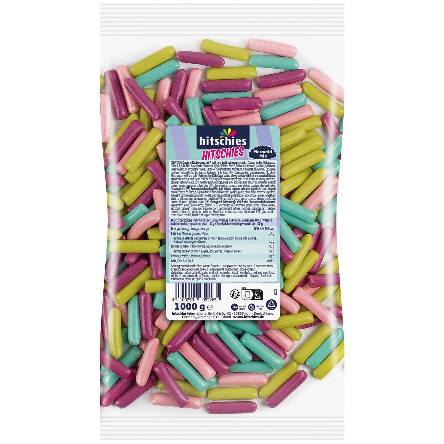 hitschies Chewing Candy Mermaid Mix Limited Edition 1kg / 2.2lbs
