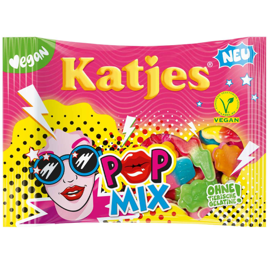 Katjes Pop Mix vegan chewy sweets with fruit gum 175g
