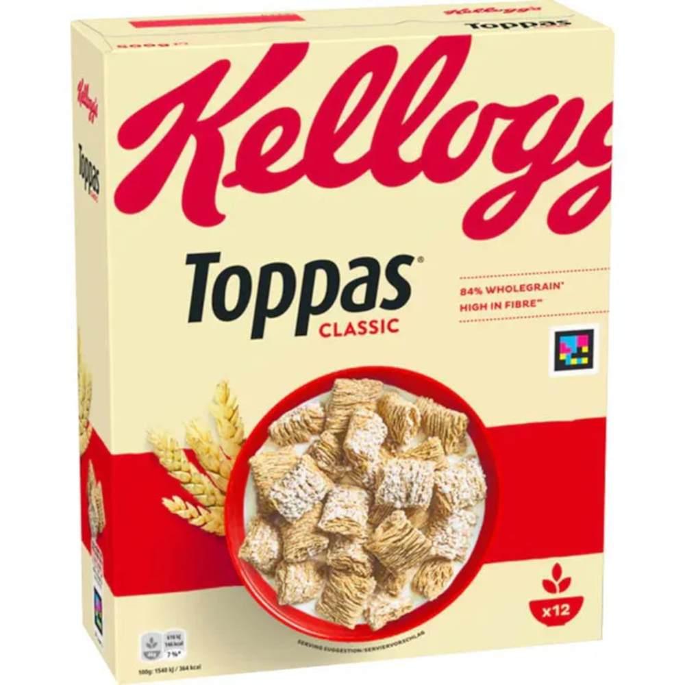 Kellogg's Toppas Classic Cereals 500g / 17.63oz