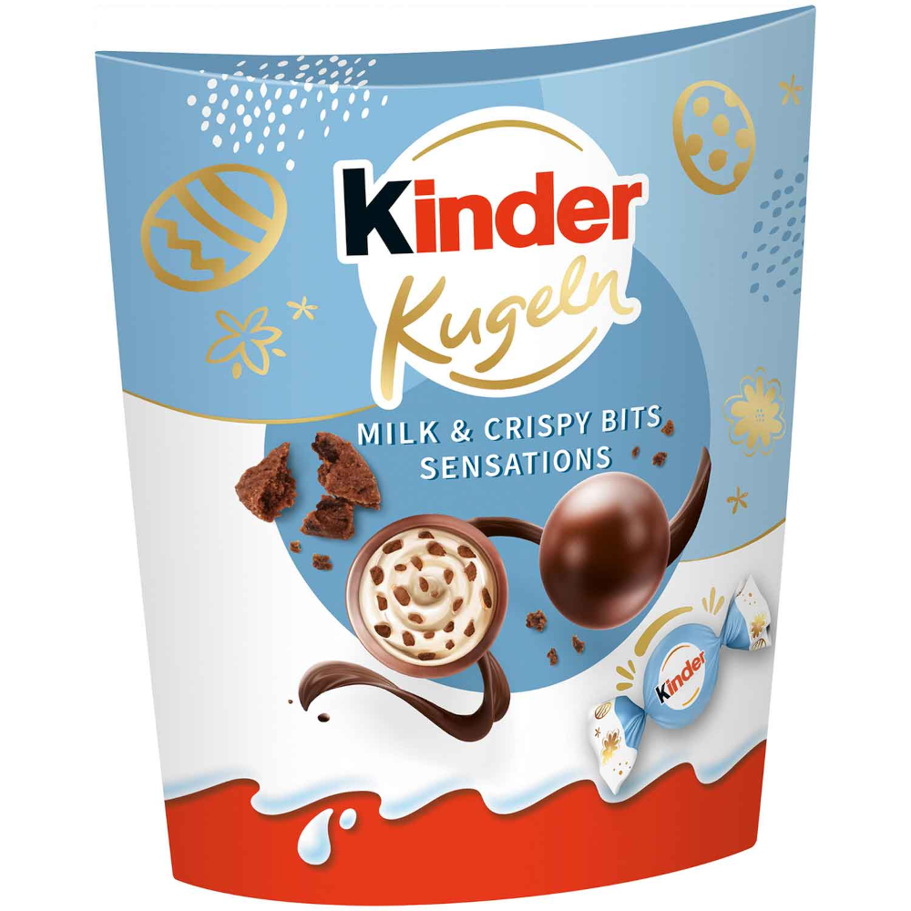Ferrero Kinder Balls Milk &amp; Crispy Bits Sensations 90g / 3.17oz