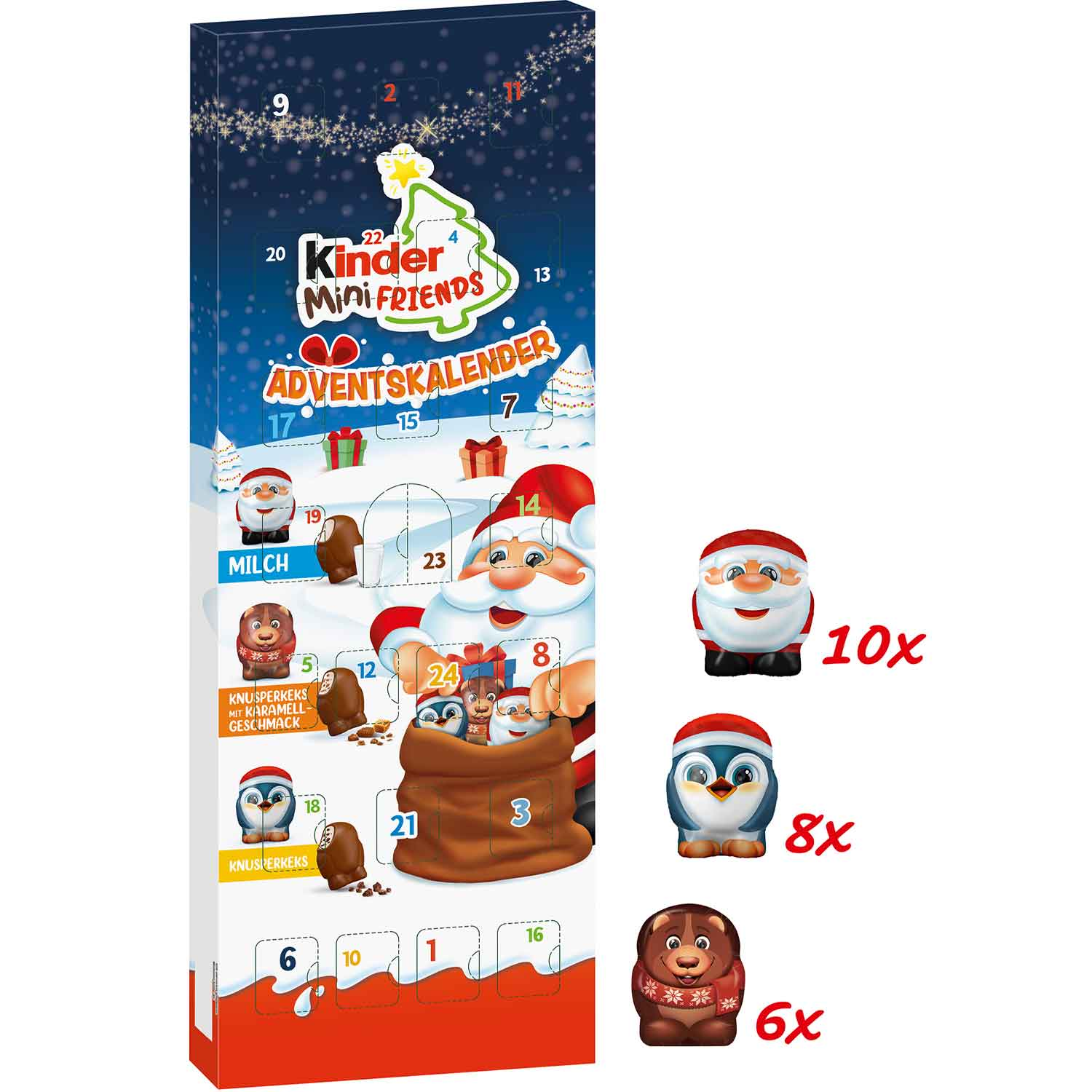 Ferrero Kinder Mini Friends Advent Calendar 146g / 5.15oz