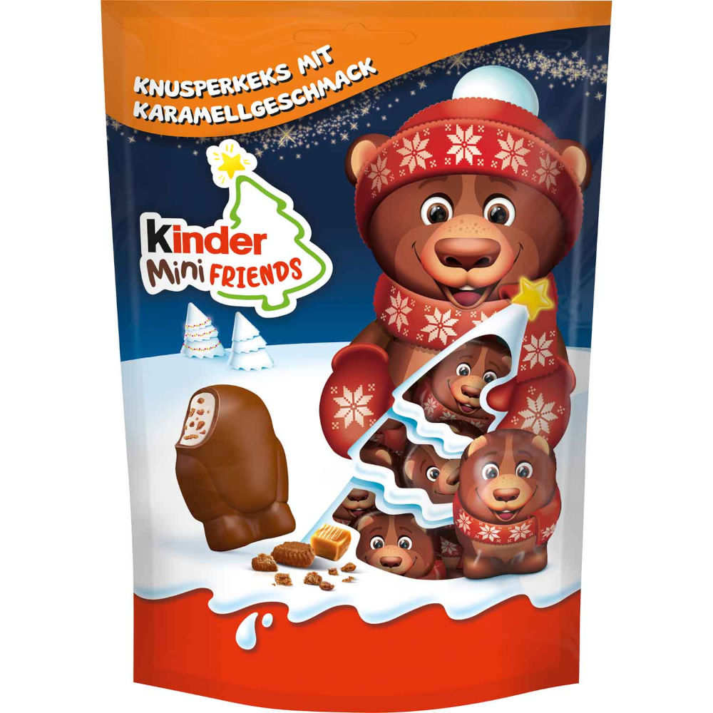 Ferrero Kinder Chocolate Mini Friends Crunchy Biscuit Caramel 122g / 4.3oz