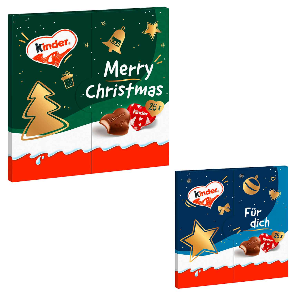 Ferrero Kinder & Love Miniharten Kerstmis 107 g / 3,77 oz