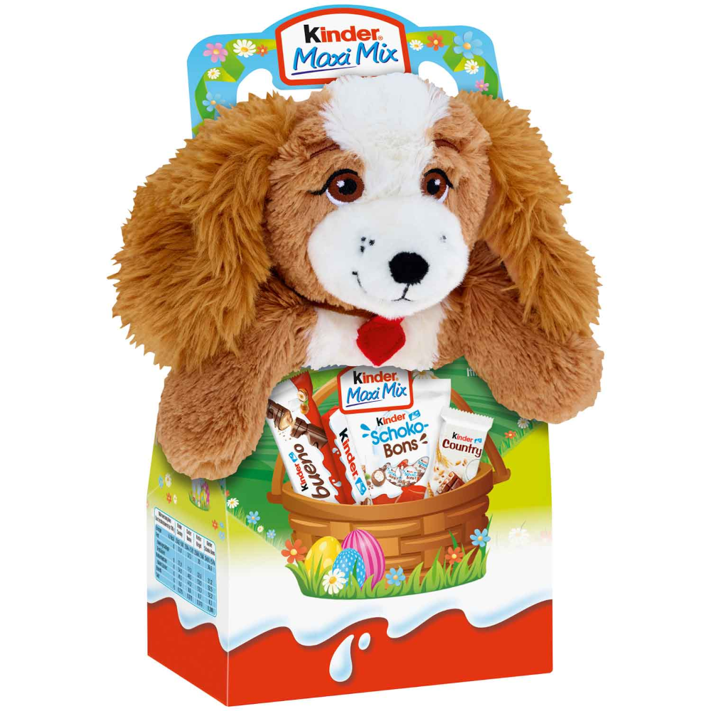 Ferrero Kinder Maxi Mix with plush toy 'Fenja Fellnase' 133g / 4.69oz